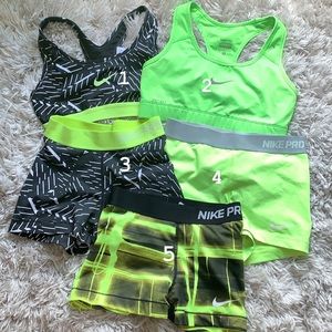 Nike Pro spandex & sports bras!!